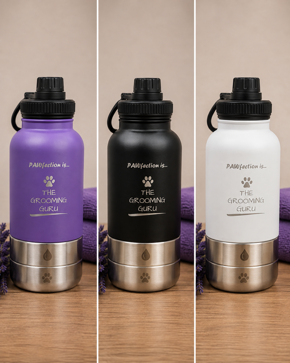 The Grooming Guru 3in1 Travel Bottle
